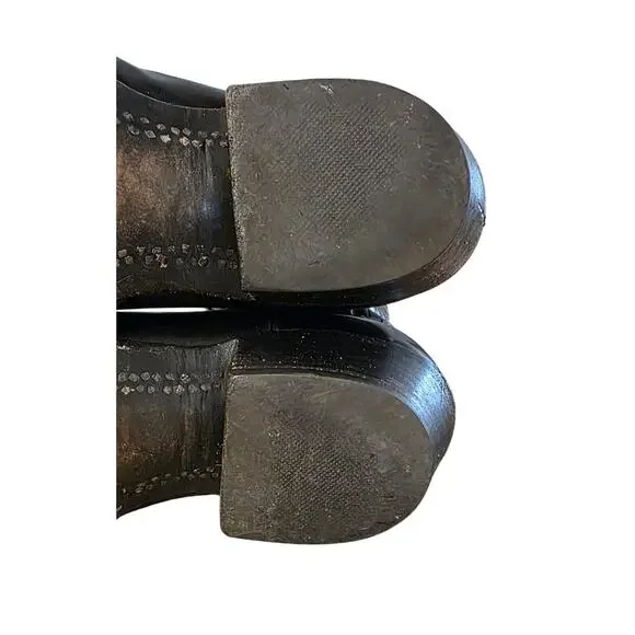 Lucchese Men's Classic Goat Skin Black Boots Size 10 - Picture 14 of 15